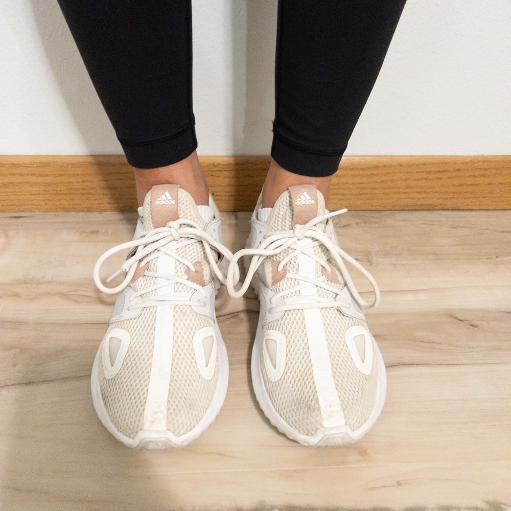 Adidas Sneakers in Cream and Blush Pink